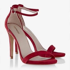 Red express high heel, sandals size 9. RED SHOES